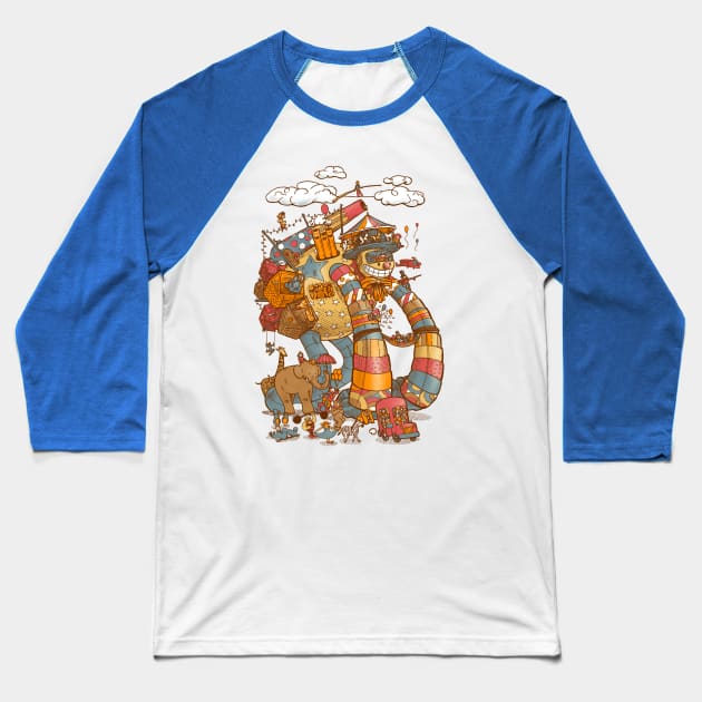 The Circusbot Baseball T-Shirt by nickv47